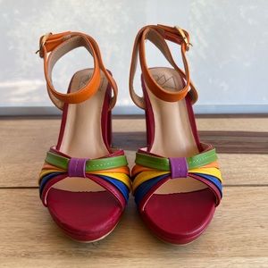 Royal Monk Rainbow Platform Heels FREE SHIPPING!!